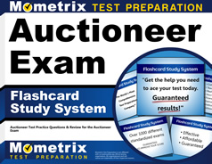 Auctioneer Test prep flash card